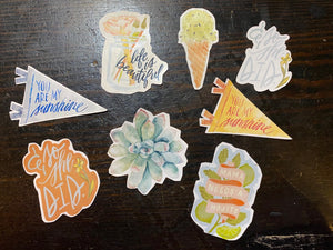 Mint Ice Cream Cone Sticker