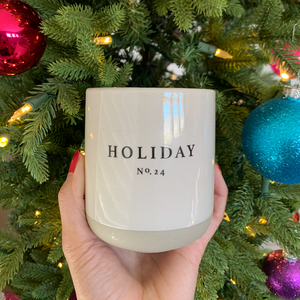 Holiday Stoneware Soy Candle